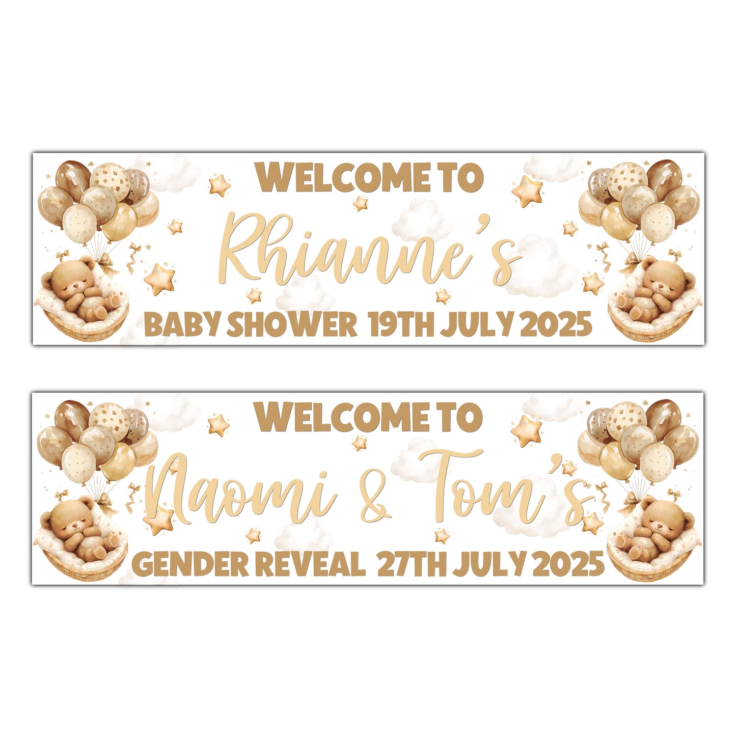 Sleeping Bear Personalised Banners