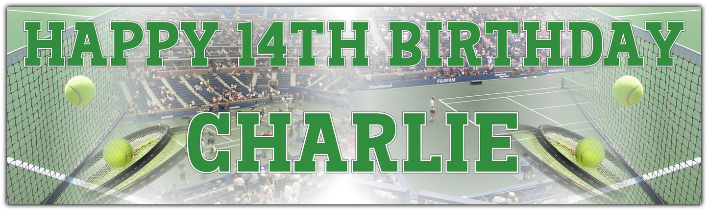 Personalised Tennis Banner